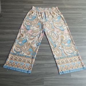 Flowy paisley pants
